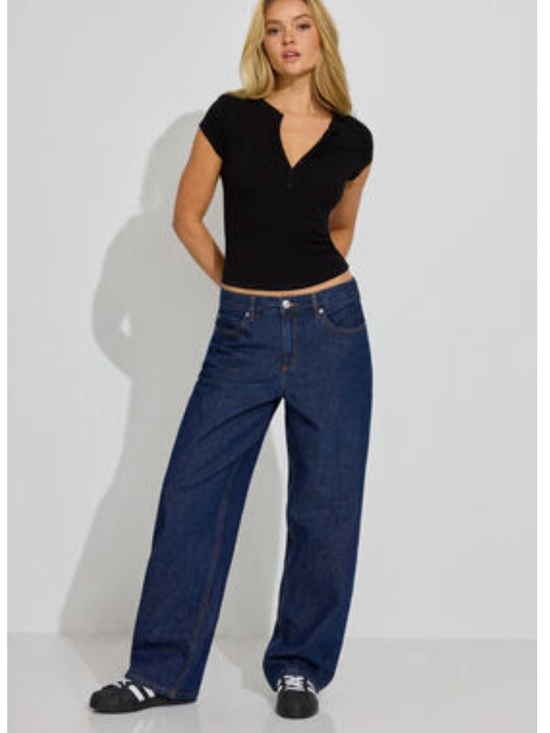 Garage Denim - Garage Dark Blue Wide Leg Jeans